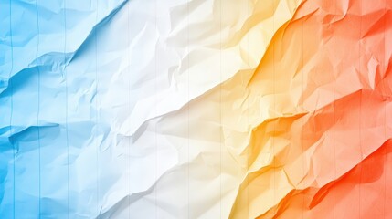 Fototapeta premium Colorful Crumpled Paper Texture Background Design
