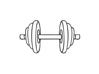 dumbbell isolated on white background