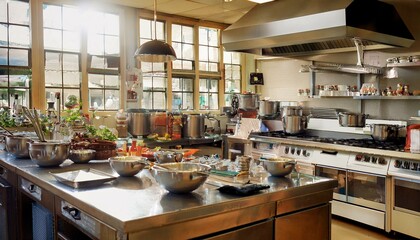 Bright, cheerful spaces for culinary adventures.  