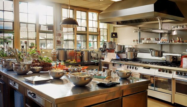 Bright, cheerful spaces for culinary adventures.  