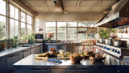 Colorful dishes created by eager cooks.  