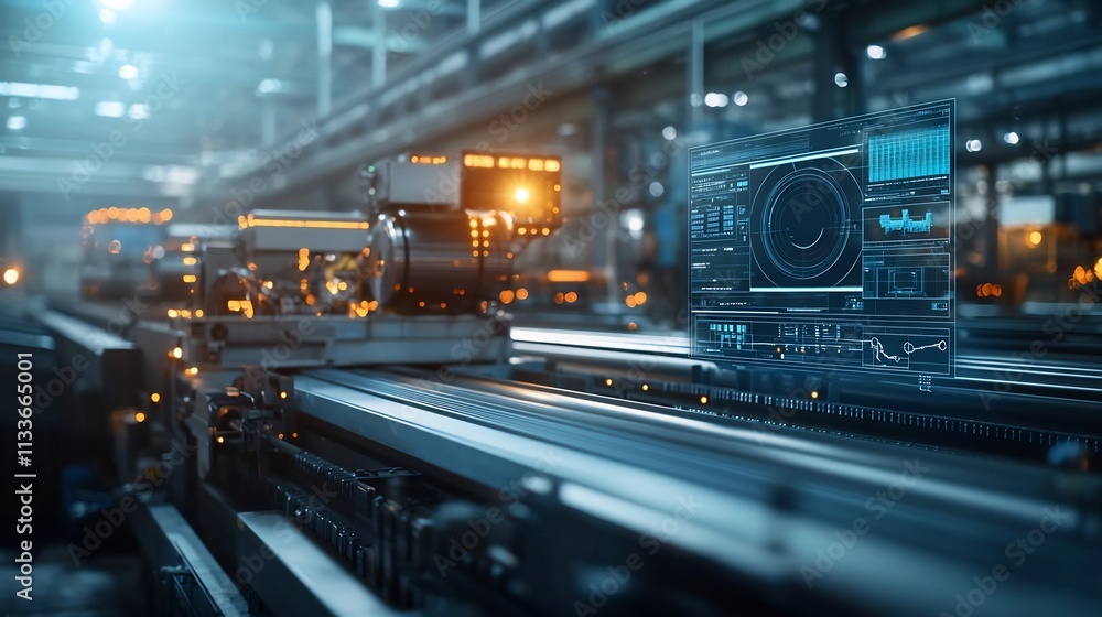Poster automated steel rolling mill with virtual twin monitoring system for optimized production output and