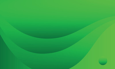 Abstract green wavy background with a combination of circles