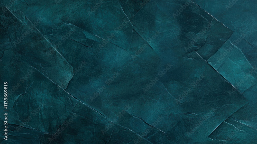 Poster abstract teal textured background with layered paper effect