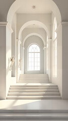 Fototapeta premium Elegant Symmetrical Hall Interior