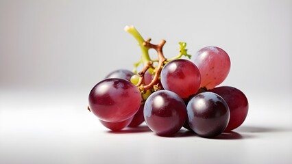 Photo of a grape isolated on a white backdrop.