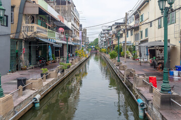 Lot Wat Ratchabophit - canal in Bangkok, Thailand