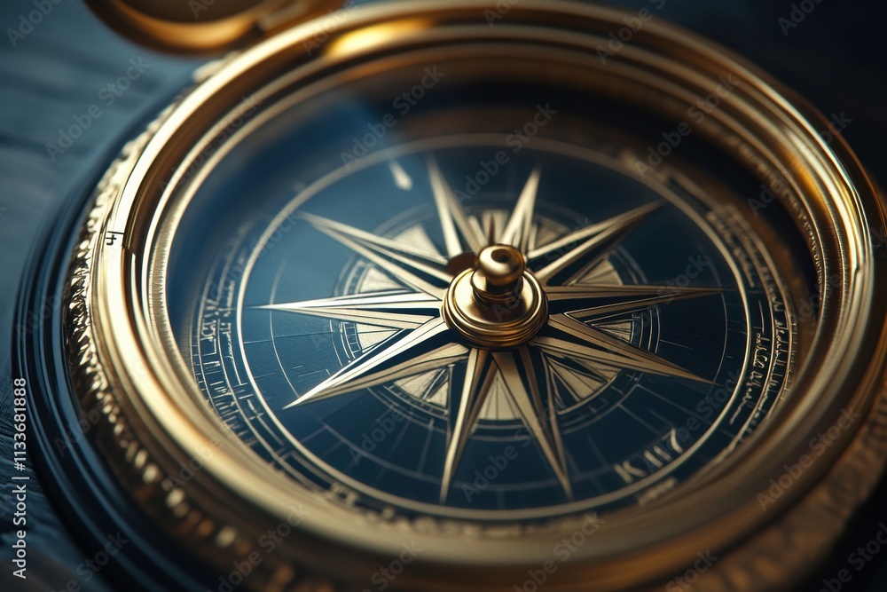 Poster the ethical compass illustrates the pursuit of justice and transparency in artificial intelligence, 