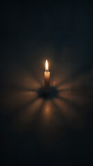 Fototapeta premium A Candle in the Dark