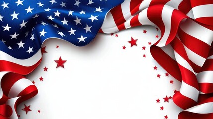 Artistic representation of Independence Day celebrations in the U.S.