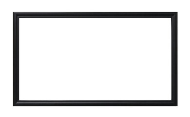 black frame isolated, cutout