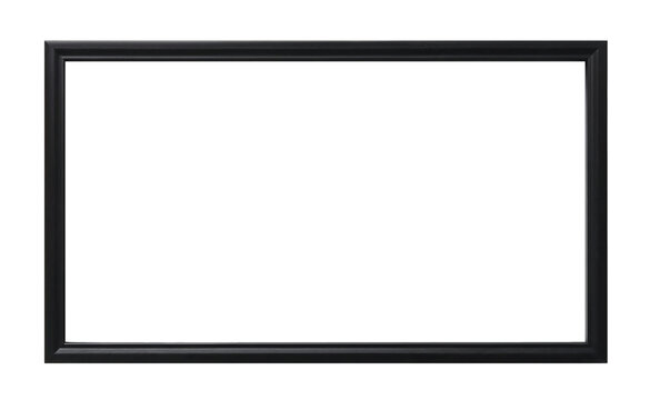 black frame isolated, cutout