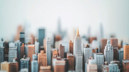 miniature of classic new york on white background