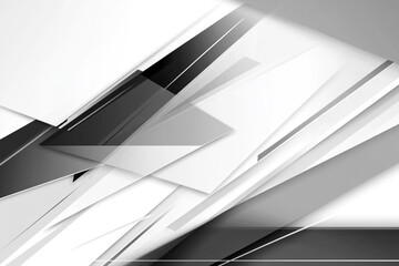 Abstract light gray and white background with diagonal shapes creating modern and dynamic feel. Perfect for design projects or digital art