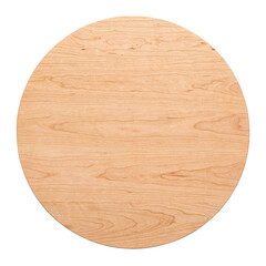 Round cherry wood tabletop. Cherry wood texture desktop background element.
