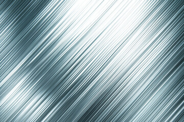 Fototapeta premium Sleek metallic texture with diagonal lines in shades of blue and silver, creating modern and dynamic feel. Perfect for backgrounds or design elements