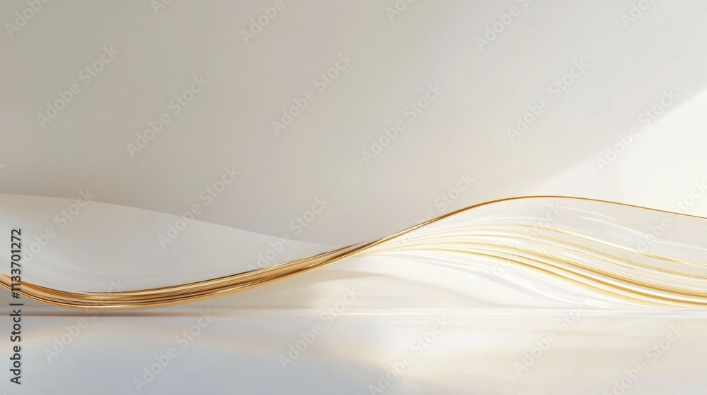 Poster flowing lines and textures abstract space digital art minimalist environment artistic perspective cr
