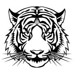 tiger head icon vectors illustration symbol design