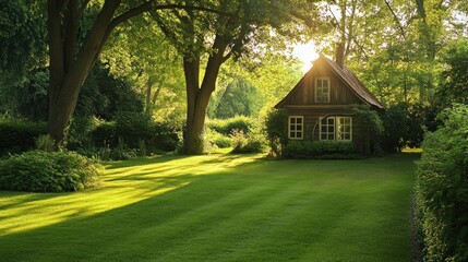 Obraz premium House in the garden 