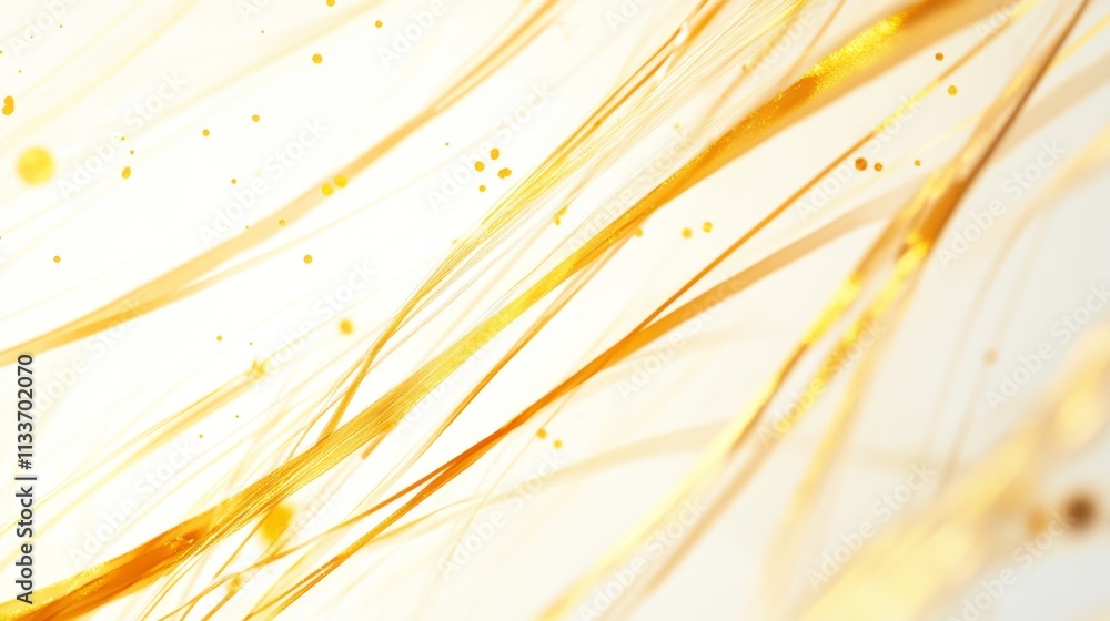Poster dynamic flow of golden light abstract artistic creation studio environment conceptual visualization 