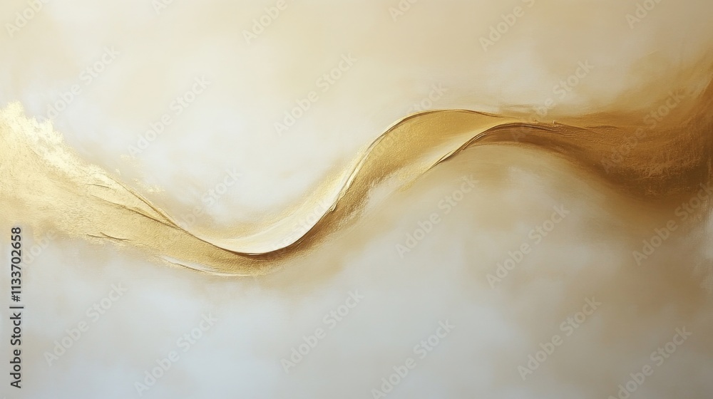 Poster abstract art movement contemporary studio artwork display minimalist environment side view creative 