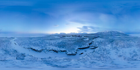 Snow landscape 360 environment hdri texture