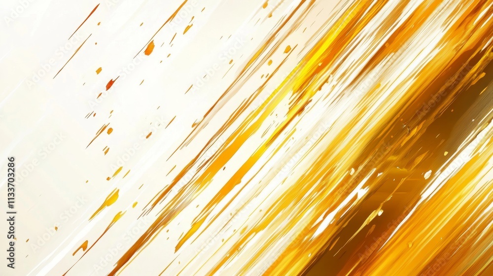 Poster dynamic golden abstract art digital canvas graphic design colorful environment artistic viewpoint vi