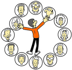 man thinking different 