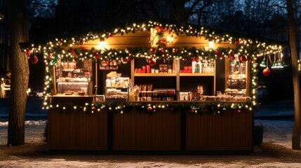 Christmas bazaar background