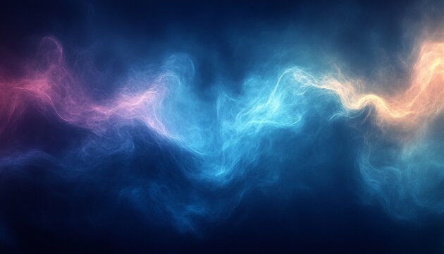 A serene, abstract gradient background featuring deep indigo and soft turquoise, perfect for Christmas and New Year’s designs with a minimalistic and calming presence.