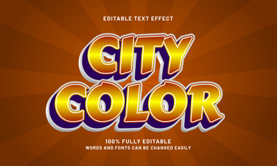 city color editable text effects with a street and art theme
