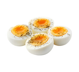 boiled eggs on transparent background