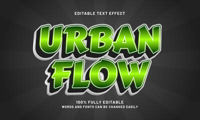 urban flow editable text effects with a street and art theme