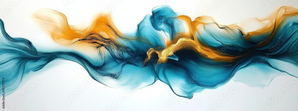 Poster unique blend of colors creating a modern abstract design.
