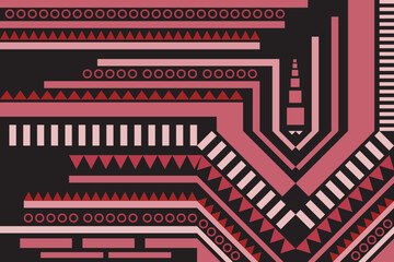 Abstract Ethnic Art, Geometric Design, Seamless Pattern, Fabric Pattern, Clothing, Fabric, Pattern, Cover, Carpet Design, Print, Wallpaper, Pattern on Product Surface.