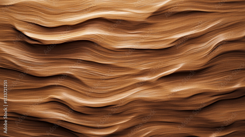 Poster natural swirling patterns of brown wood showcasing texture and movement in abstract design