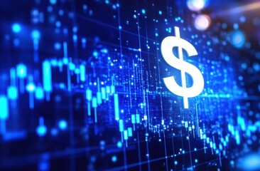 Professional finance-themed composition