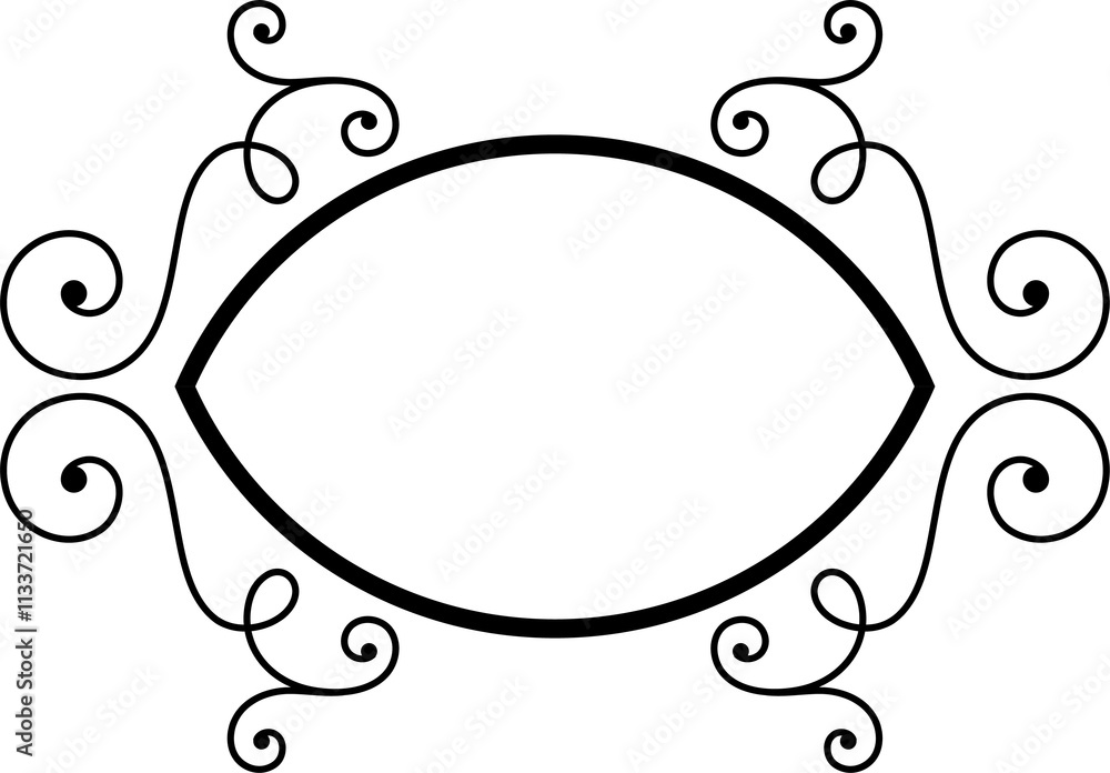 Poster vector frames.vector illustration.black on white.
