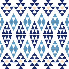 1.	Seamless Ethnic Pattern Texture. Navajo Geometric Print, Rustic Decorative Ornament. Abstract Geometric Pattern. Native American Pattern Ornament for the design of Clothing