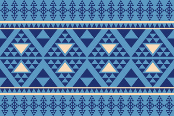 1.	Seamless Ethnic Pattern Texture. Navajo Geometric Print, Rustic Decorative Ornament. Abstract Geometric Pattern. Native American Pattern Ornament for the design of Clothing