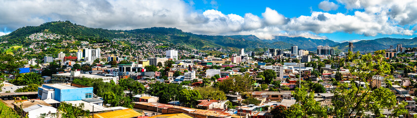 Fototapeta premium Skyline of Tegucigalpa, the Capital City of Honduras in Central America