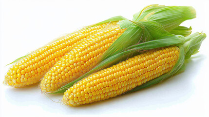 Fresh corn on cob with vibrant yellow kernels and green husks, perfect for summer meals and grilling. Enjoy sweet taste and nutritional benefits of this delicious vegetable