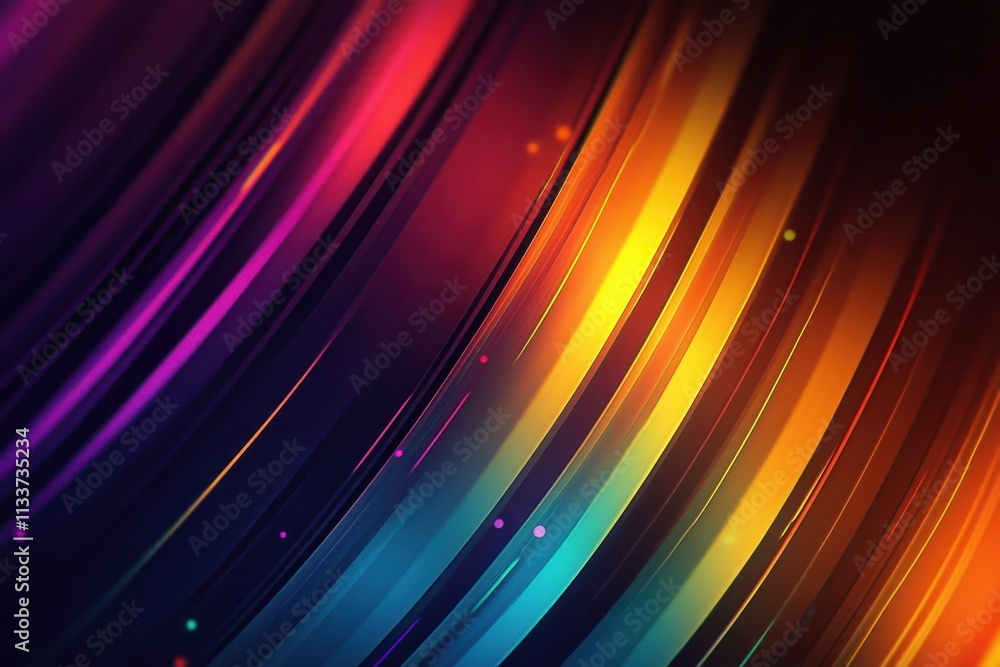 Poster stunning abstract patterns created by ai technology