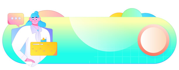 Medical characters fighting the epidemic flat vector concept operation hand drawn illustration
