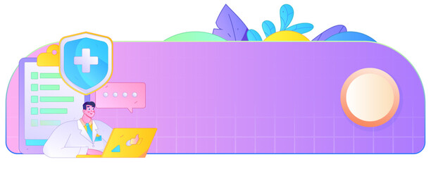 Medical characters fighting the epidemic flat vector concept operation hand drawn illustration
