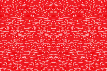 seamless golf pattern with solid background color
