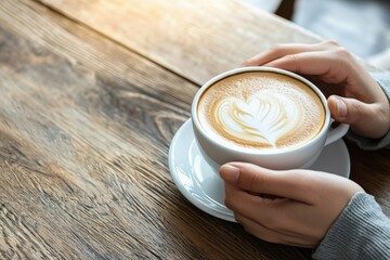 A real estate agent discussing a new listing with a potential buyer over coffee.