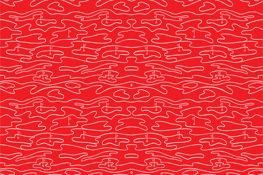 seamless golf pattern with solid background color