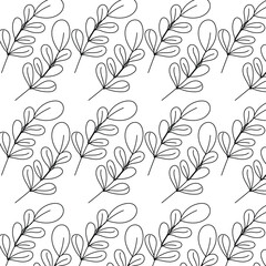 seamless pattern with leaves