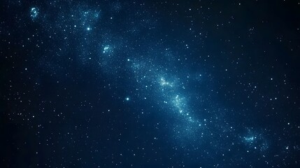 Obraz premium Celestial Night Sky Showing Star Clusters and Galaxies